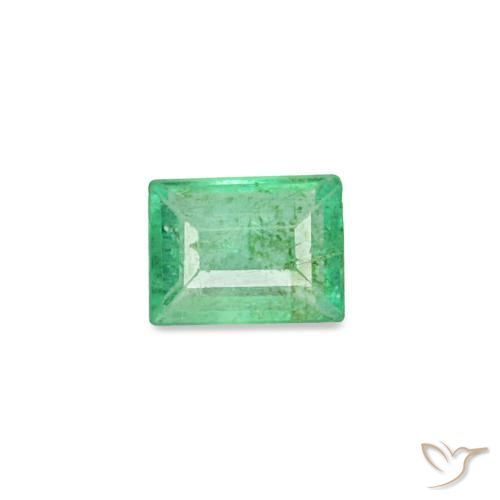 0.12ct verde esmeralda, baguete, SI