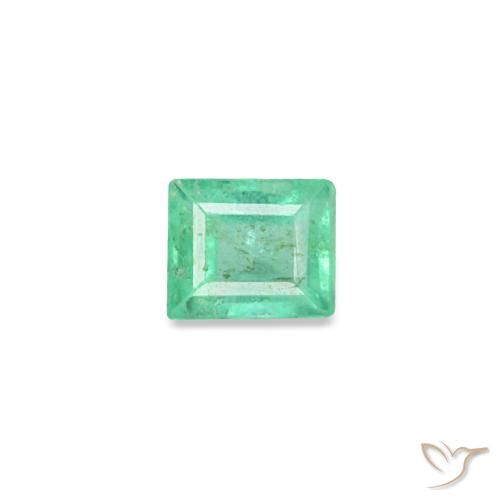 0.11ct verde esmeralda, baguete, SI