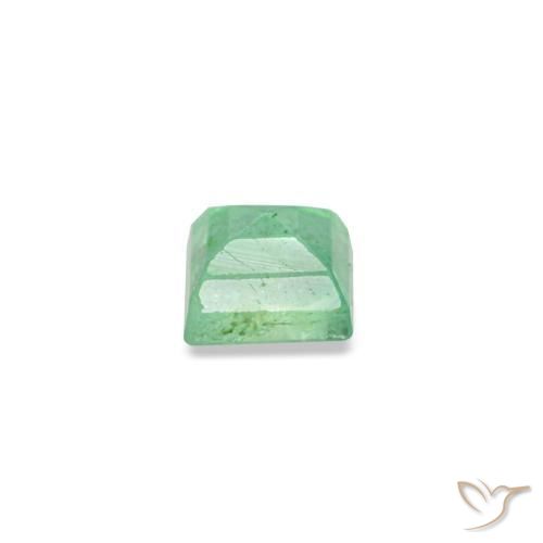 Esmeralda verde natural 0,14ct, baguete, SI