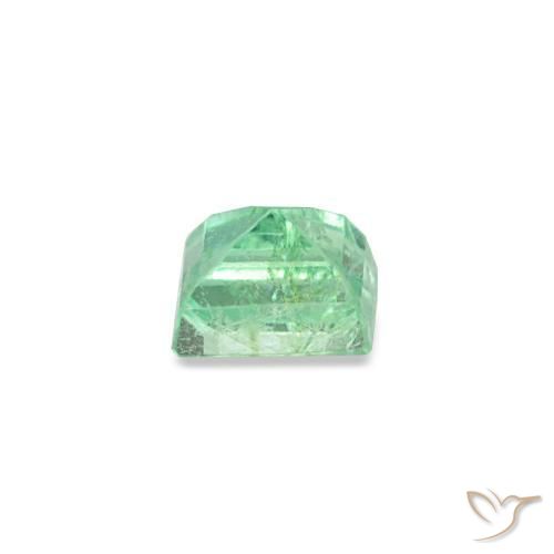 Esmeralda verde natural 0,15ct, baguete, VS-SI