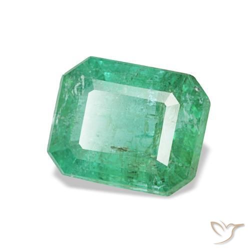 Esmeralda verde natural 0,72ct, corte esmeralda, VS