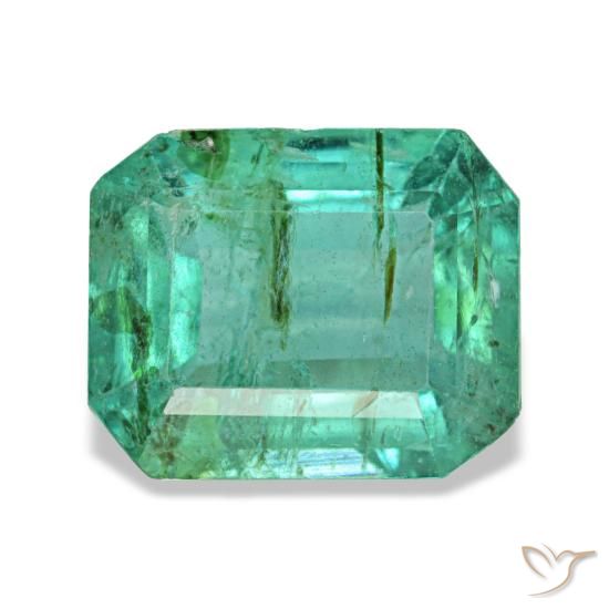 Esmeralda verde natural 1,84ct, corte esmeralda, VS-SI