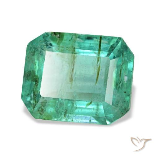 Esmeralda verde natural 1,84ct, corte esmeralda, VS-SI
