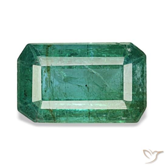 Esmeralda verde natural 1,76ct, corte esmeralda, VS-SI