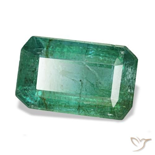 Esmeralda verde natural 1,76ct, corte esmeralda, VS-SI