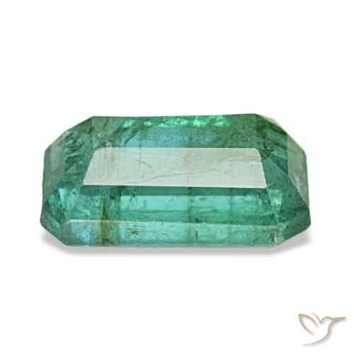 Esmeralda verde natural 1,76ct, corte esmeralda, VS-SI