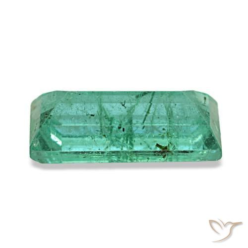 Esmeralda verde natural 1,46ct, baguete, VS-SI