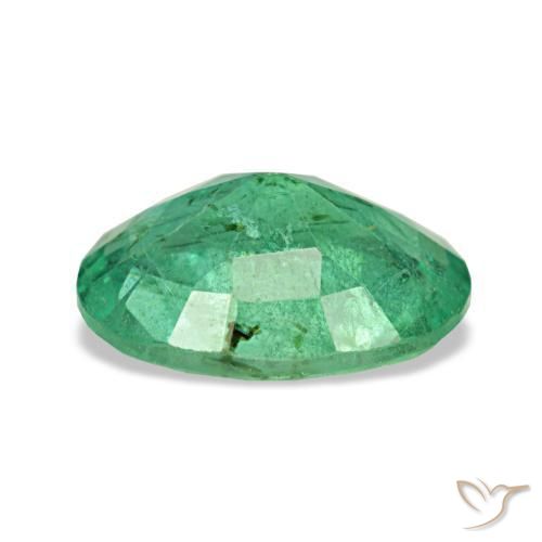 Esmeralda verde natural 1,22ct, corte oval, VS-SI