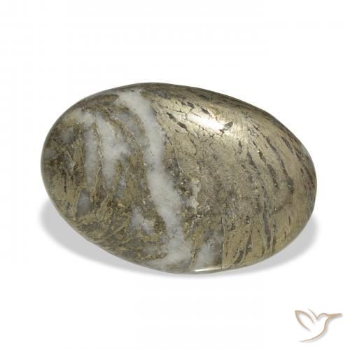 Feather Pyrite Multicolorido Natural 30.90ct, oval, Opaco