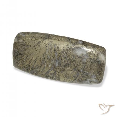 Feather Pyrite Multicolorido Natural 41.68ct, Almofada, Opaco