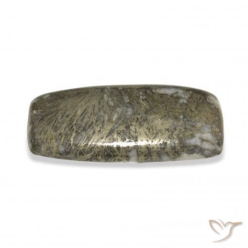 Feather Pyrite Multicolorido Natural 41.68ct, Almofada, Opaco