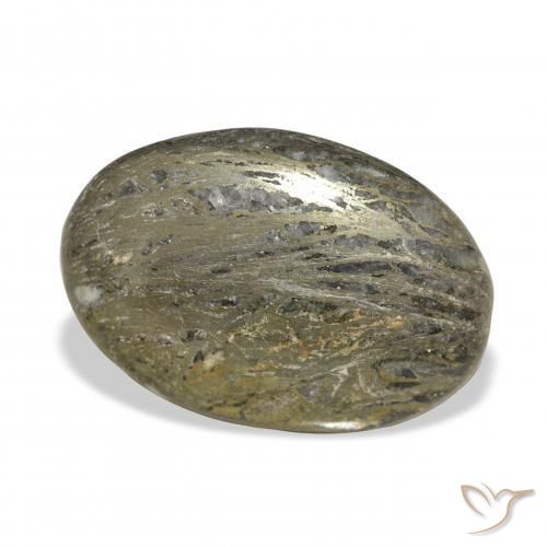 Feather Pyrite Multicolorido Natural 34.01ct, oval, Opaco