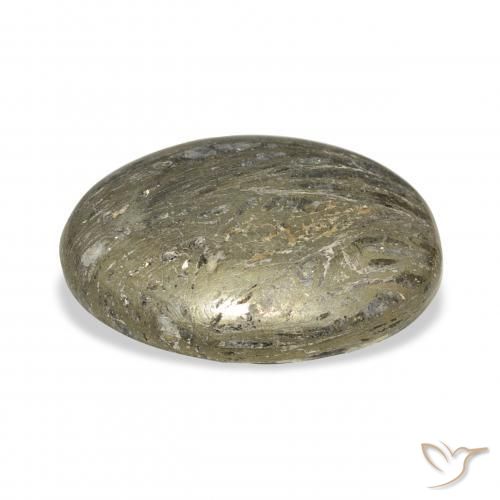 Feather Pyrite Multicolorido Natural 34.01ct, oval, Opaco