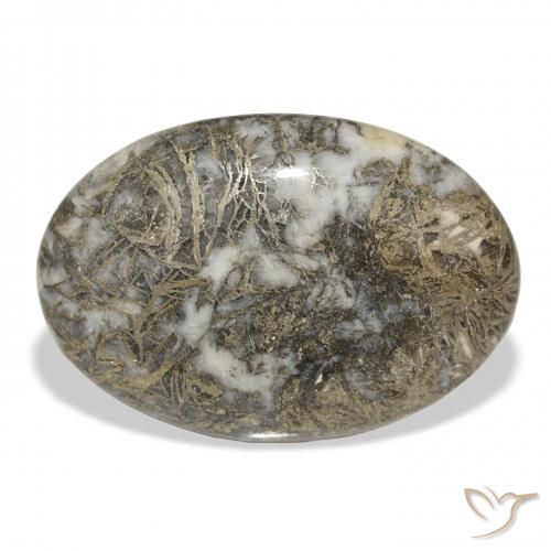 30.97ct Natural Multicolorido Feather Pyrite, oval, Opaco