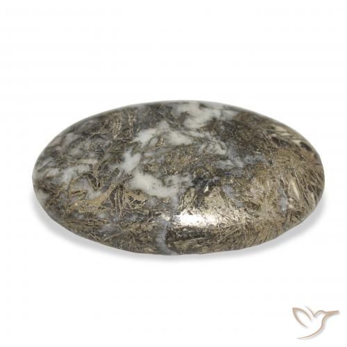 Feather Pyrite Multicolorido Natural 30.97ct, oval, Opaco