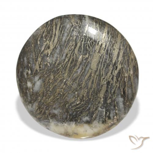 Feather Pyrite Multicolorido Natural 35.90ct, Redondo, Opaco