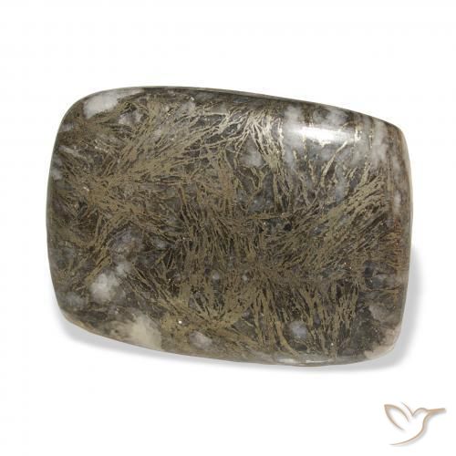 Feather Pyrite Multicolorido Natural 30.63ct, Almofada, Opaco