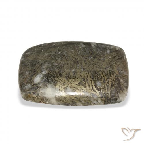 Feather Pyrite Multicolorido Natural 30.63ct, Almofada, Opaco