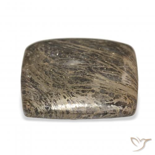 Feather Pyrite Multicolorido Natural 32.15ct, Almofada, Opaco