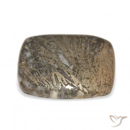 Feather Pyrite Multicolorido Natural 32.54ct, Almofada, Opaco