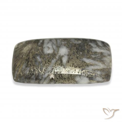 Feather Pyrite Multicolorido Natural 36.96ct, Almofada, Opaco