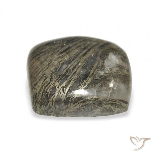 Feather Pyrite Multicolorido Natural 12.76ct, Almofada, Opaco