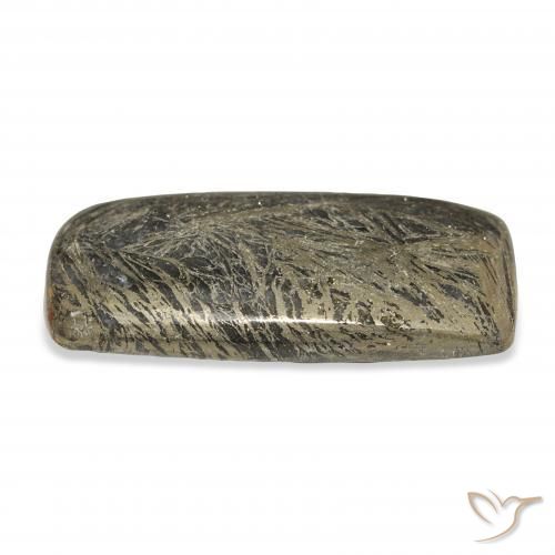 Feather Pyrite Multicolorido Natural 28.89ct, Almofada, Opaco