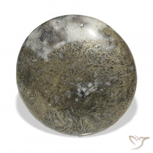 Feather Pyrite Multicolorido Natural 36.22ct, Redondo, Opaco