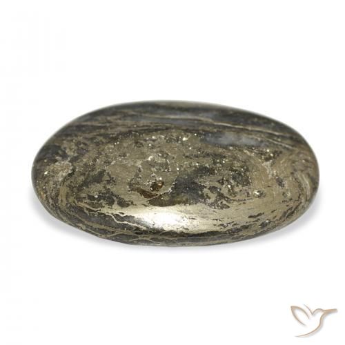 Feather Pyrite Multicolorido Natural 14.09ct, oval, Opaco