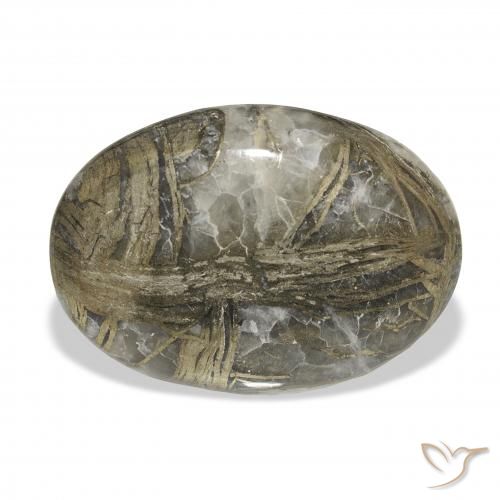 23.16ct Natural Multicolorido Feather Pyrite, oval, Opaco