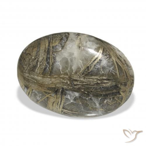 Feather Pyrite Multicolorido Natural 23.16ct, oval, Opaco