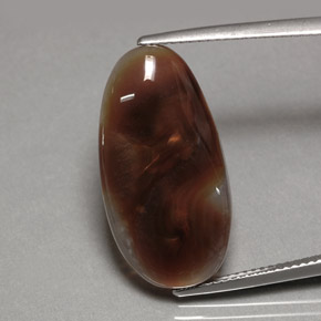 Ágata de fogo multicolorido natural 10,63ct, transparente, transparente/translúcido