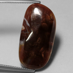 Ágata de fogo multicolorido natural 11,99ct, transparente, transparente/translúcido