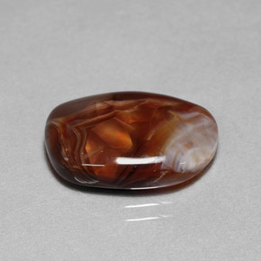 Ágata de fogo multicolorido natural 7,85ct, transparente, transparente/translúcido