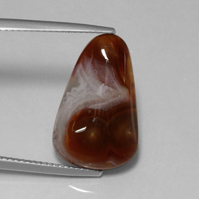 Ágata de fogo multicolorido natural 8,39ct, transparente, transparente/translúcido