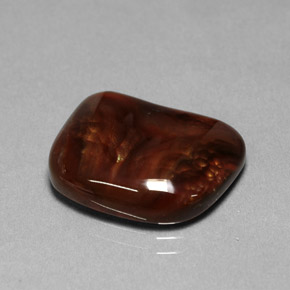 Ágata de fogo multicolorido natural 9,24ct, transparente, transparente/translúcido