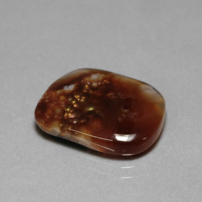 Ágata de fogo multicolorido natural 8,03ct, transparente, transparente/translúcido