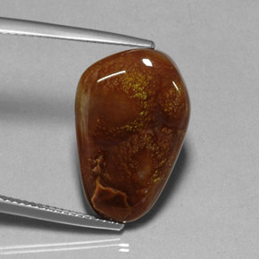 Ágata de fogo multicolorido natural 9,15ct, transparente, transparente/translúcido