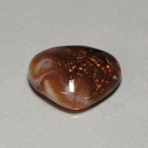 Ágata de fogo multicolorido natural 7,46ct, transparente, transparente/translúcido