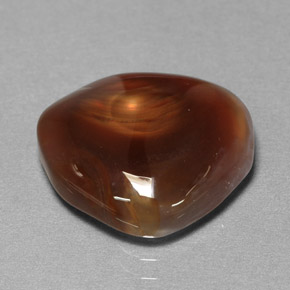 Ágata de fogo multicolorido natural 8,20ct, transparente, transparente/translúcido