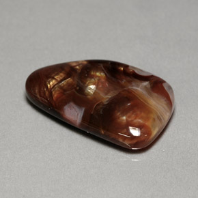 Ágata de fogo multicolorido natural 11,86ct, transparente, transparente/translúcido