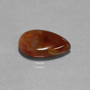 Ágata de fogo multicolorido natural 5,11ct, transparente, transparente/translúcido