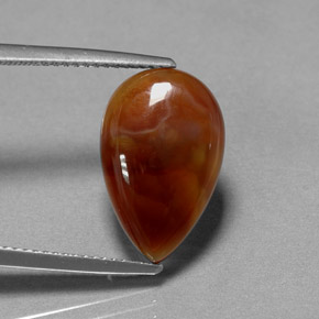 Ágata de fogo multicolorido natural 5,11ct, transparente, transparente/translúcido