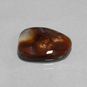 Ágata de fogo multicolorido natural 8,09ct, transparente, transparente/translúcido