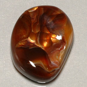 Ágata de fogo multicolorido natural 9,10ct, transparente, transparente/translúcido