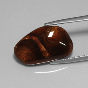 Ágata de fogo multicolorido natural 8,12ct, transparente, transparente/translúcido