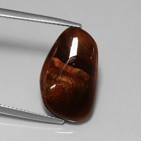 Ágata de fogo multicolorido natural 8,12ct, transparente, transparente/translúcido