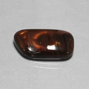 Ágata de fogo multicolorido natural 7,01ct, transparente, transparente/translúcido