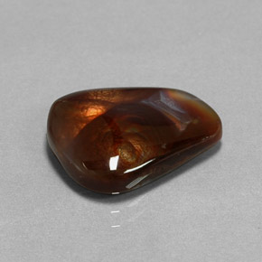 Ágata de fogo multicolorido natural 7,20ct, transparente, transparente/translúcido