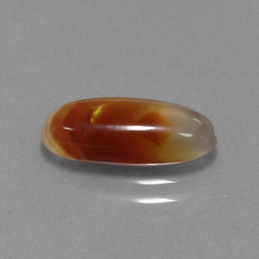 Ágata de fogo multicolorido natural 2,00ct, transparente, transparente/translúcido